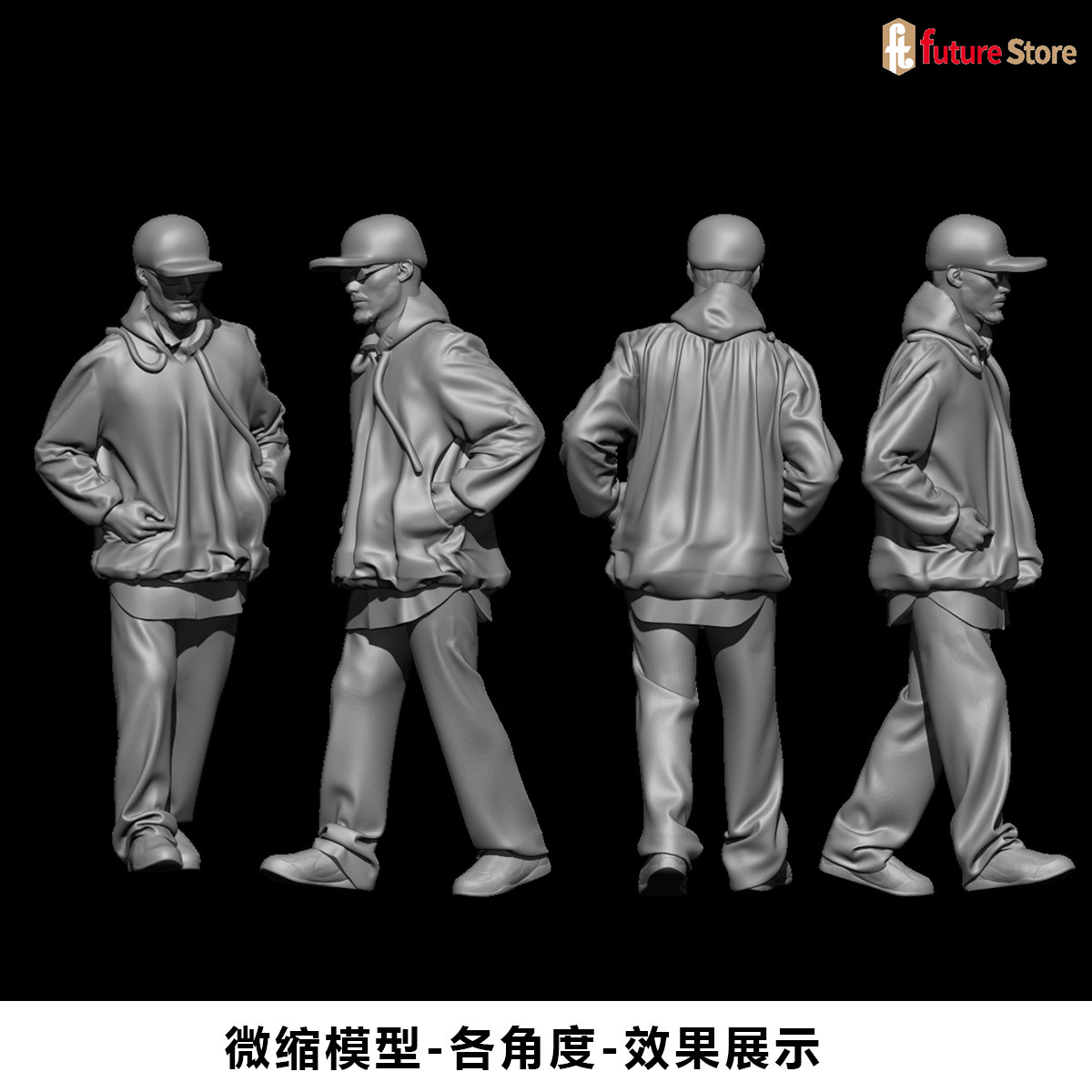 Street Fashion Photographers - Miniatura Stampata in 3D 1/64 1/43