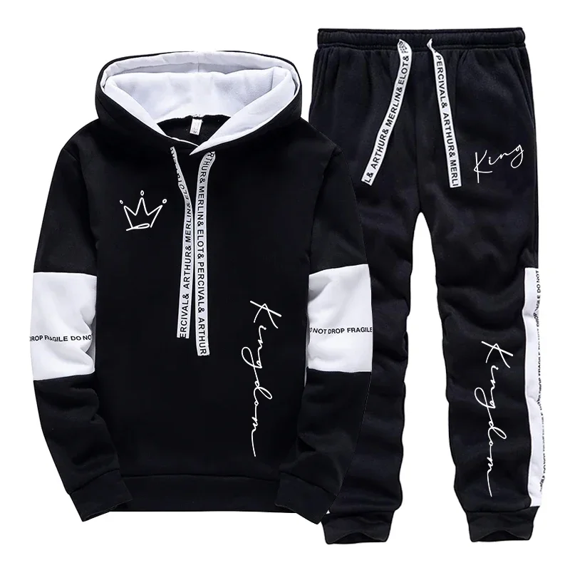 Street Fashion Hoodie - Completo Sportivo Casual Urbano da Uomo,
