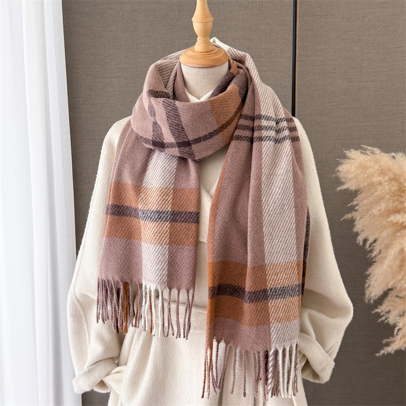 Street Fashion Hijab - Sciarpa di Lusso a Quadri, Pashmina