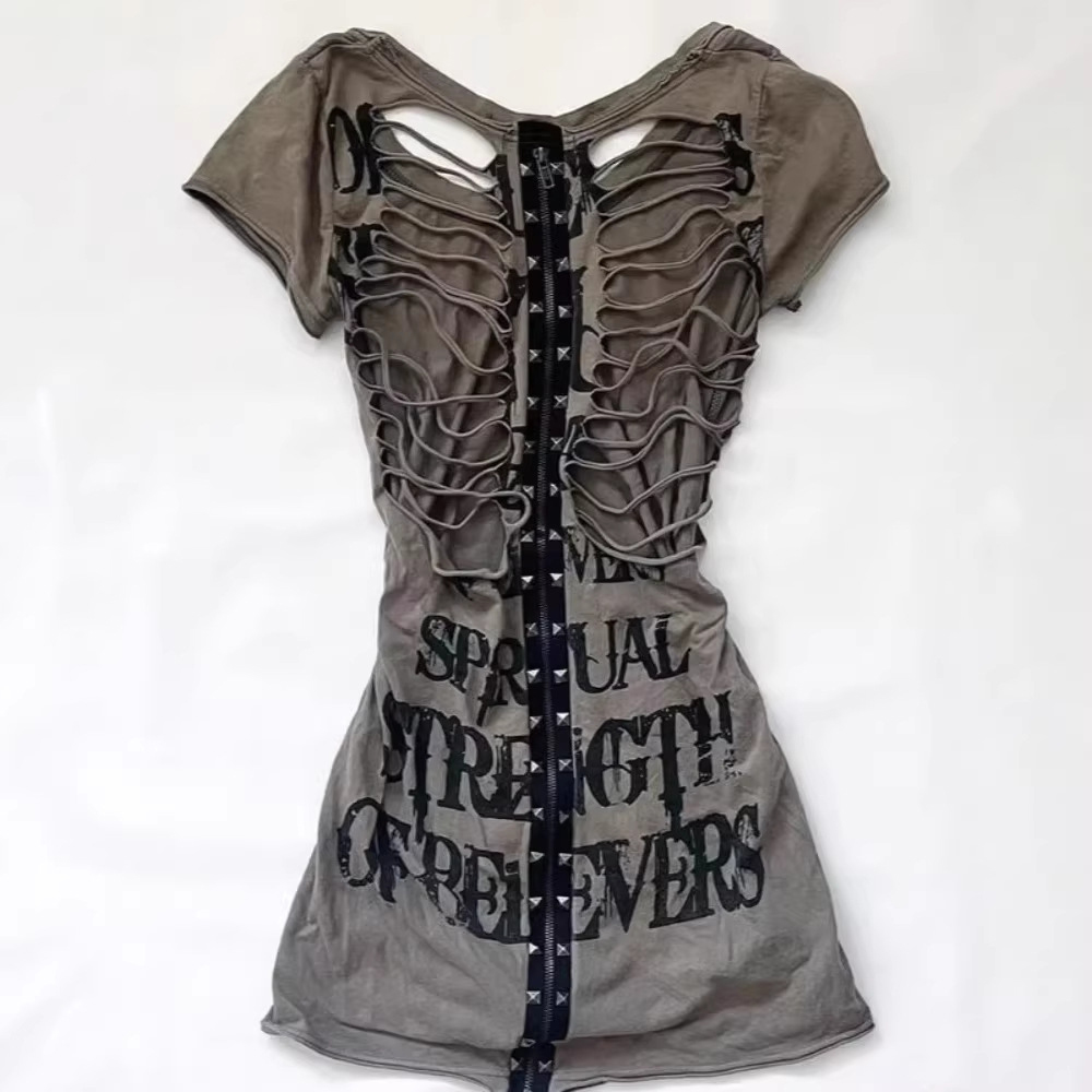 Street Fashion Y2K - T-shirt da donna Y2K in stile
