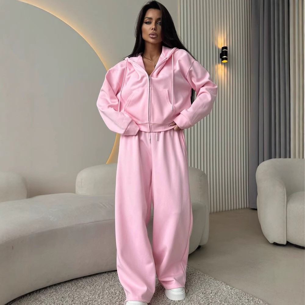 Street Fashion Hoodie - Tuta sportiva da donna con cappuccio,