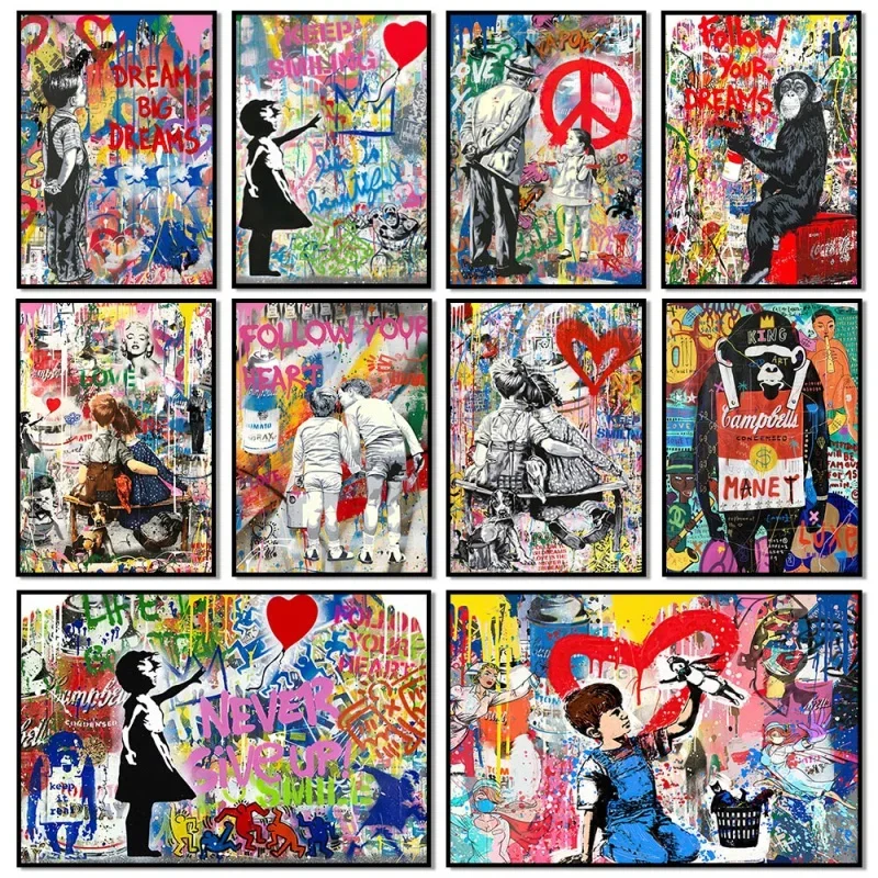 Street Fashion Poster - Arte Murale Pop Street Graffiti, Stampa