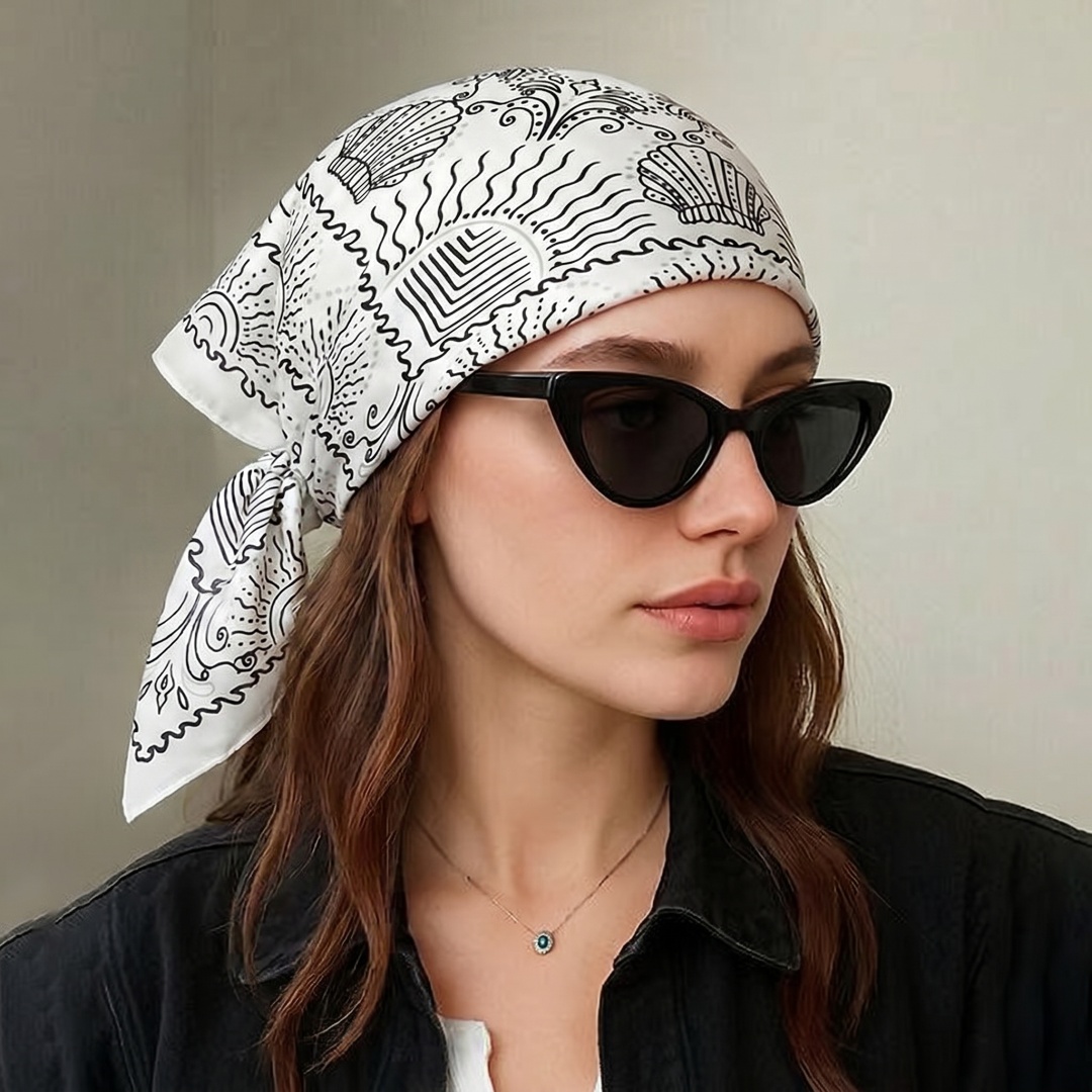 Street Fashion Hijab - Sciarpa da donna, Hijab, Foulard quadrato,