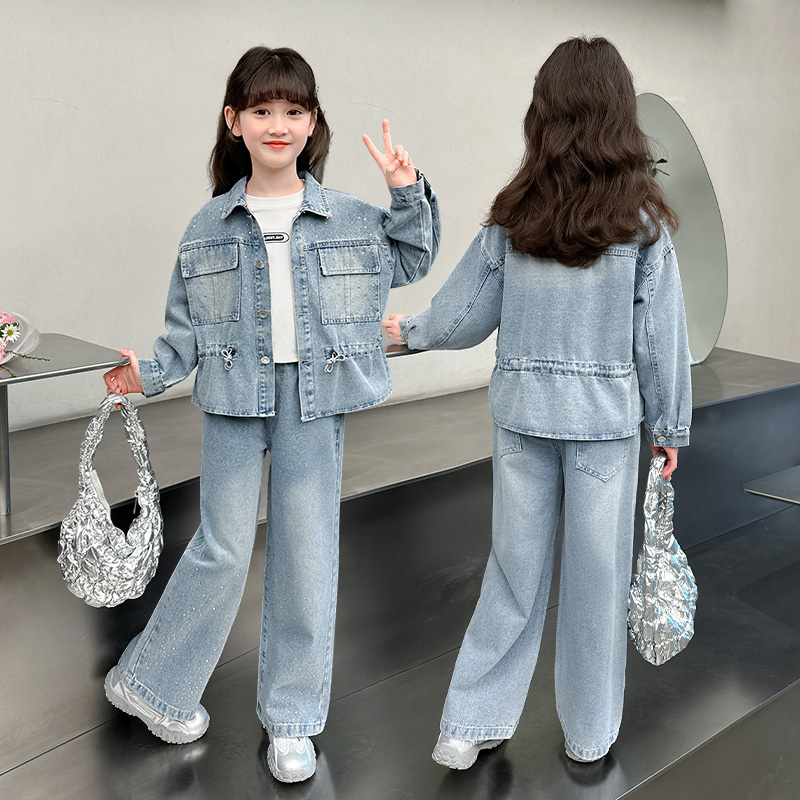 Street Fashion Korean Girl - Cowgirl Fashion Streetwear Set di abbigliamento