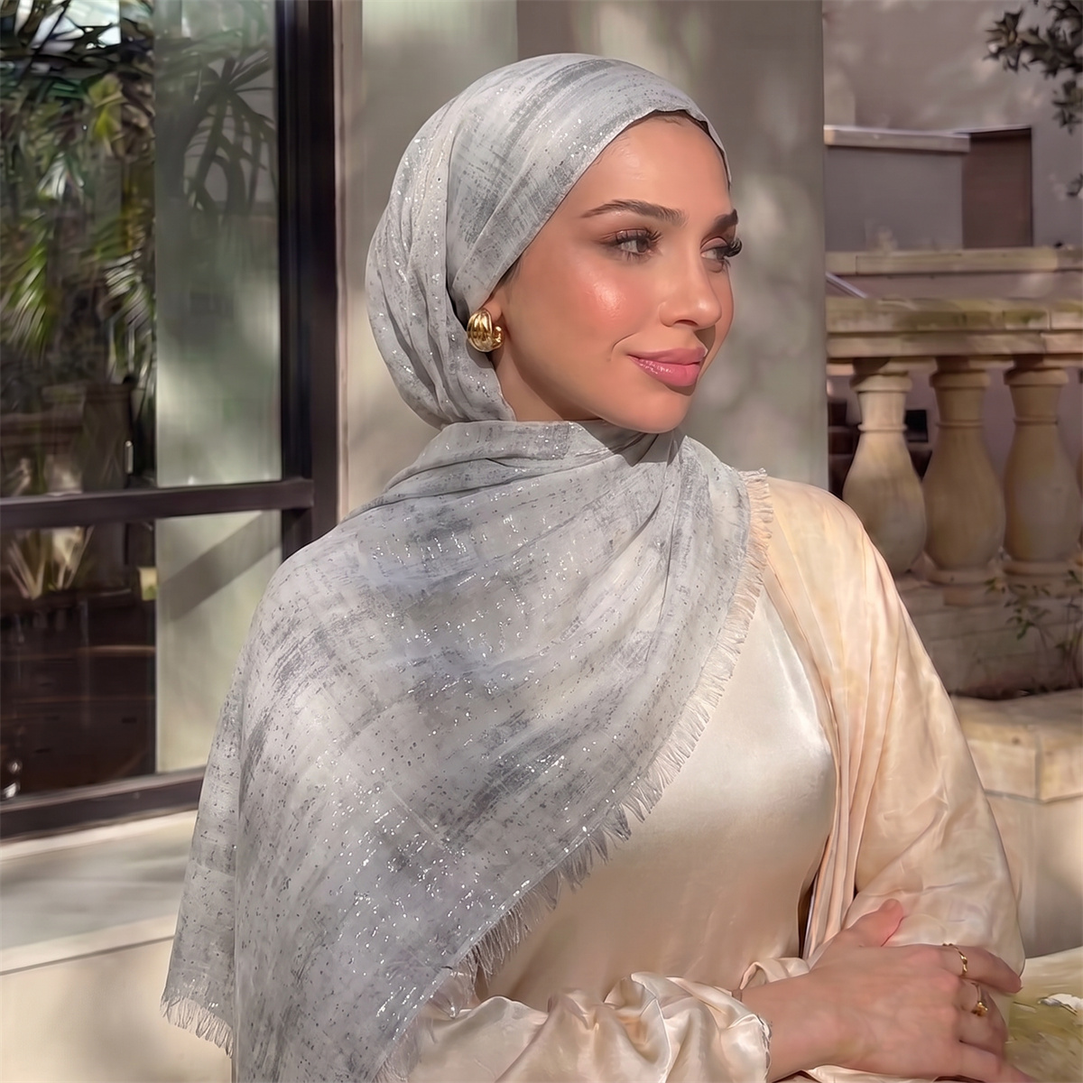Street Fashion Hijab - Sciarpa Hijab Tie-Dye alla Moda, Morbida