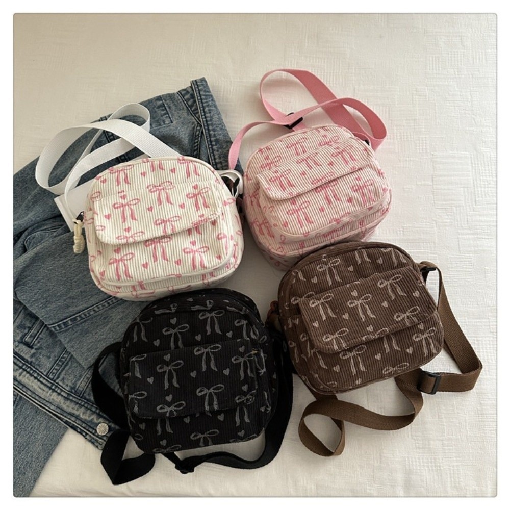 Street Fashion Korean Girl - Borsa a tracolla piccola in velluto
