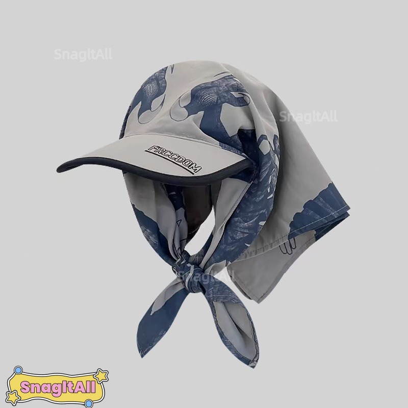 Street Fashion Hijab - Cappello con Foulard Stile Hip Hop
