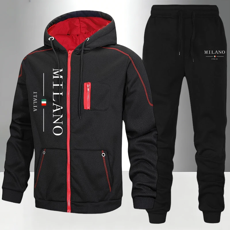 Street Fashion Hoodie - Completo da Uomo Moda Italiana: Tuta