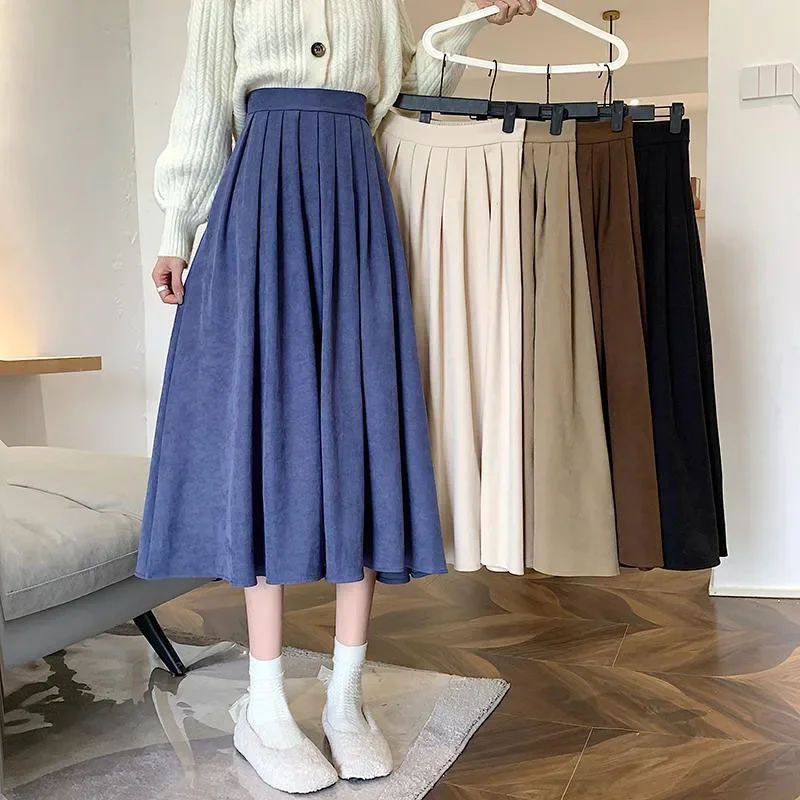 Gonna A pieghe Vintage da donn - Street Fashion Korean Girl recensione e prezzo
