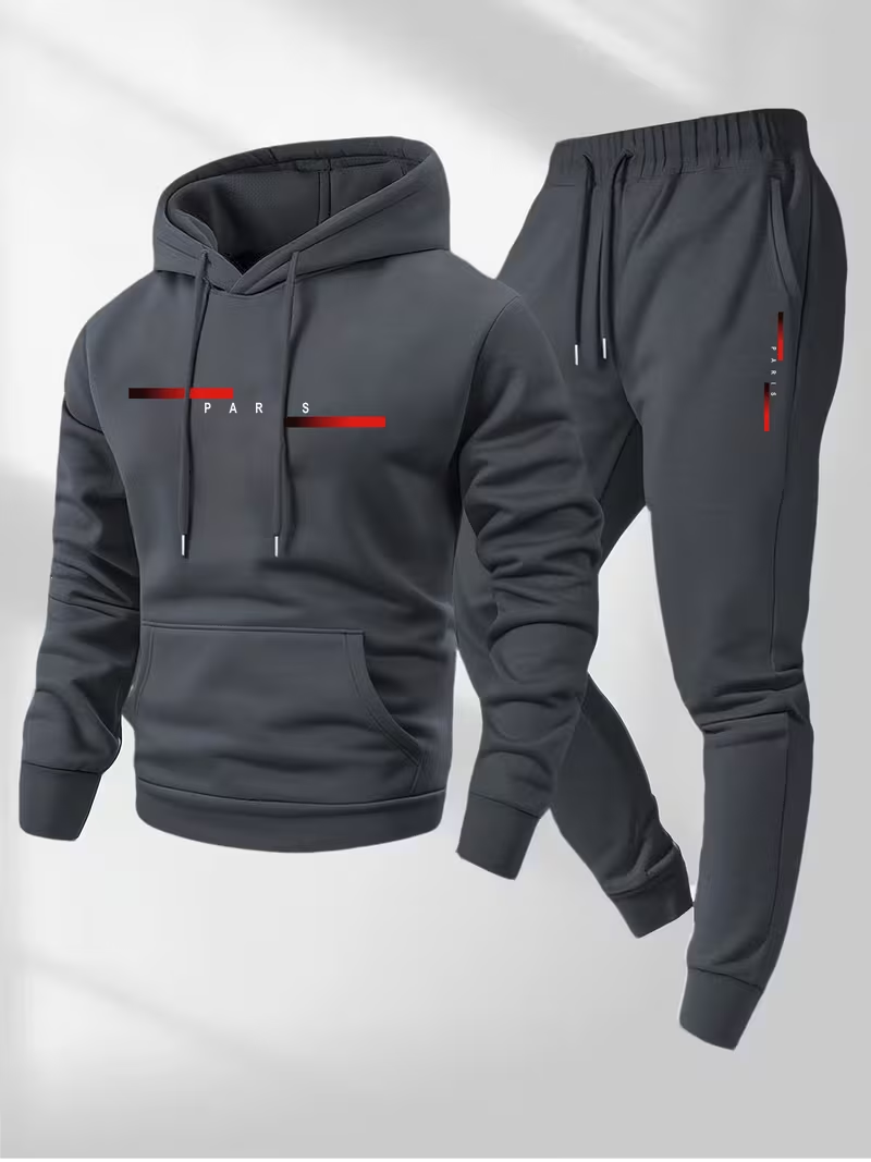 Set Trendy da Uomo con Stampa  - Street Fashion Hoodie recensione e prezzo
