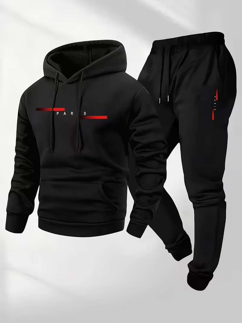 Set Trendy da Uomo con Stampa  - Street Fashion Hoodie recensione e prezzo