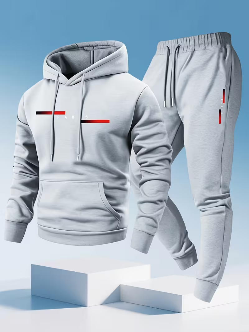 Set Trendy da Uomo con Stampa  - Street Fashion Hoodie recensione e prezzo
