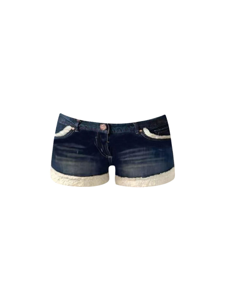 Shorts in denim a vita bassa a - Street Fashion Girl recensione e prezzo